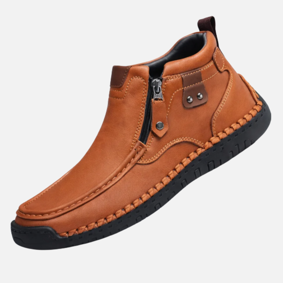 Men's Orthopedic Leather Ankle Boots