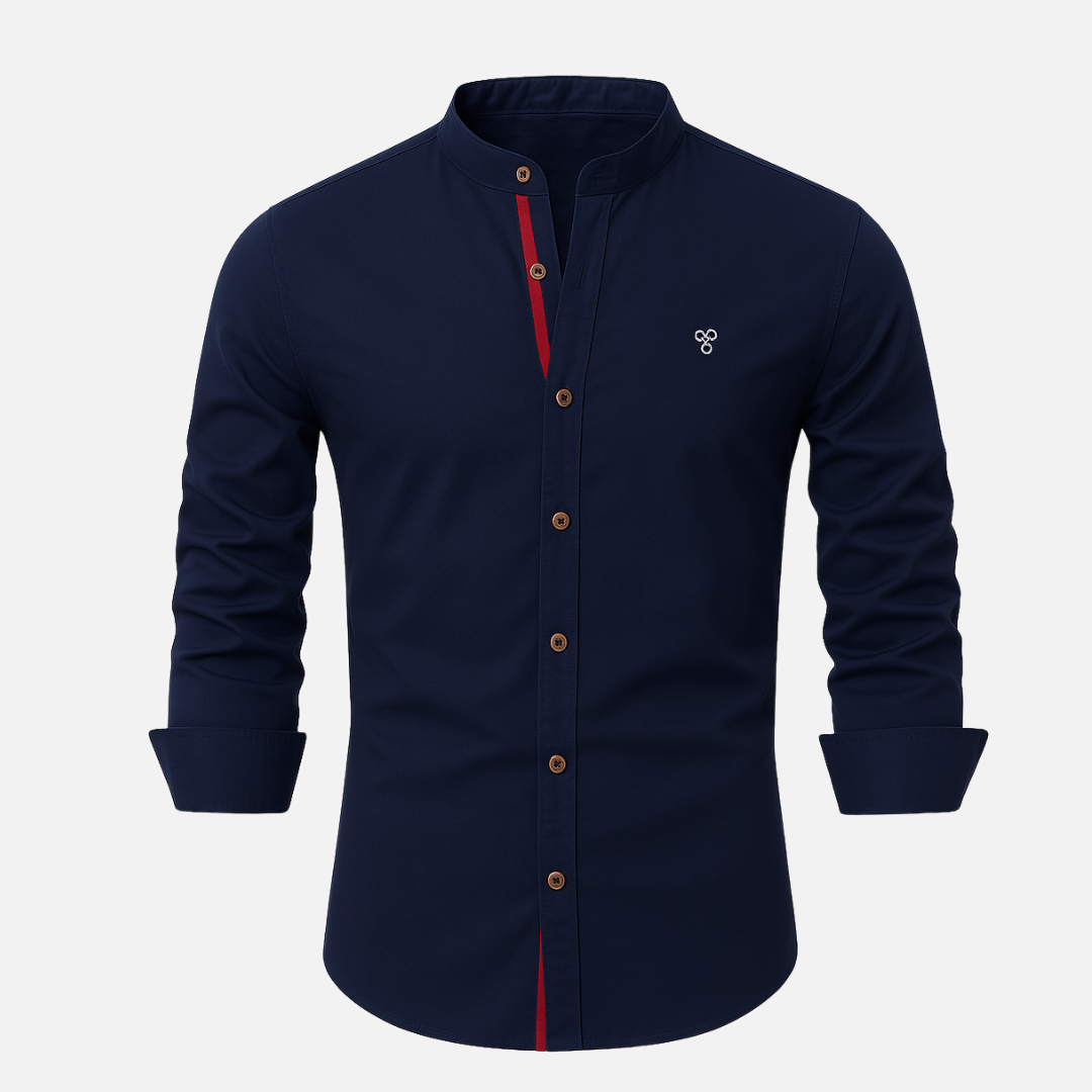 Men’s Button-Up Linen Shirt – Casual Collar