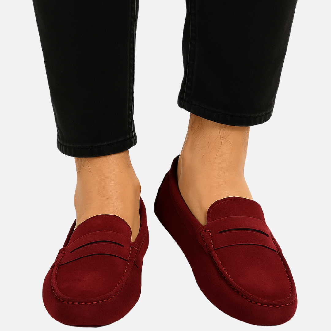 Men’s Suede Loafers – Classic Slip On Moccasin Shoes