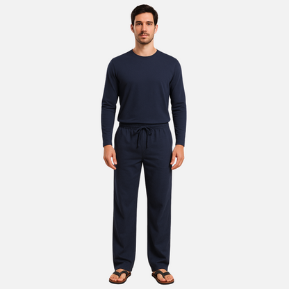 Long Linen Pants - Men's Breathable Pants