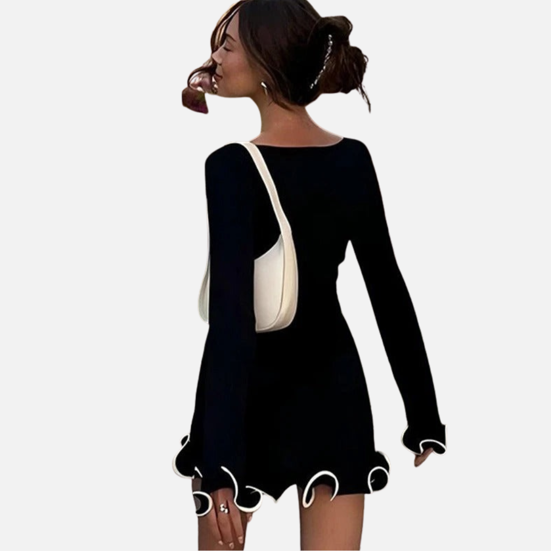 Women's Ruffle Hem Mini Dress