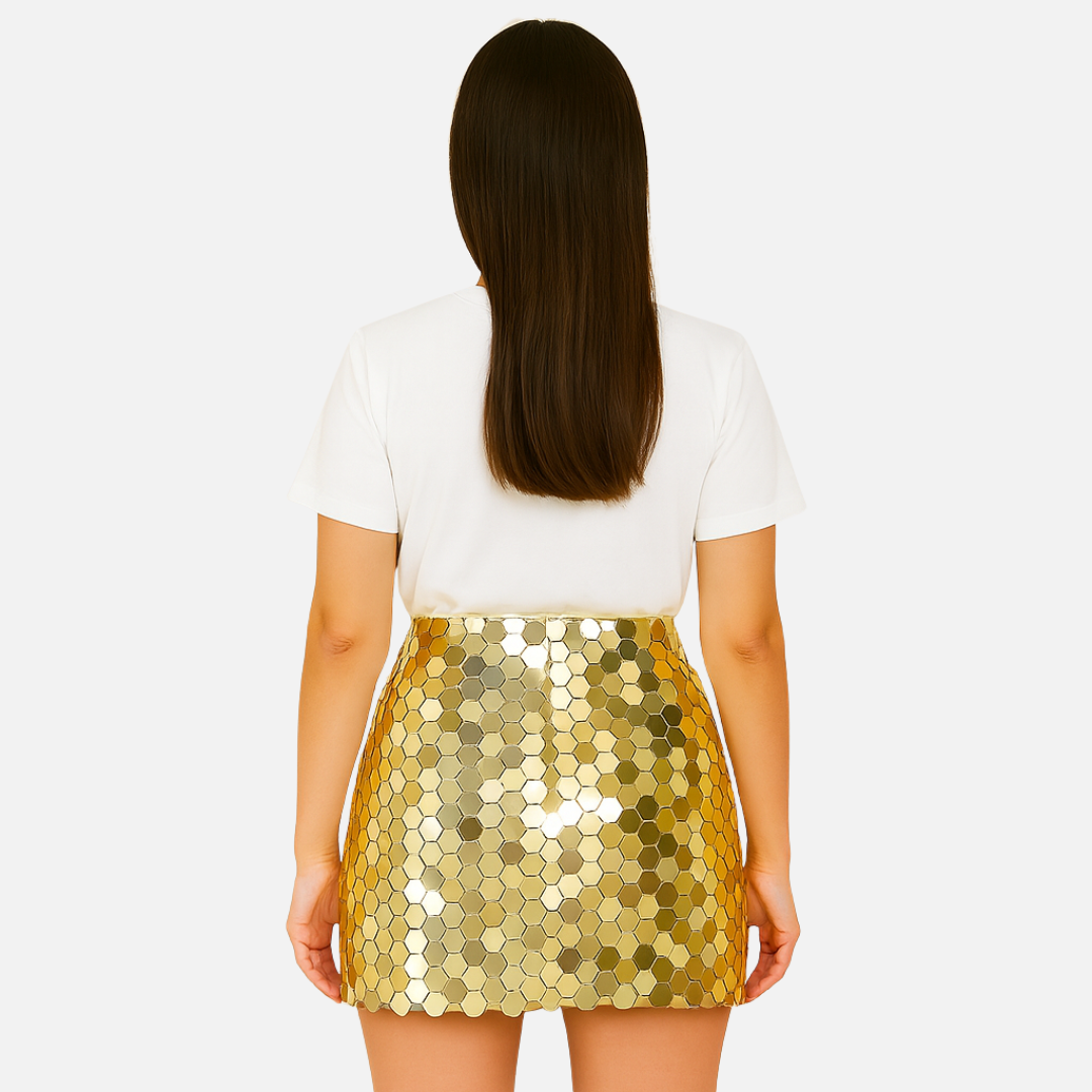 Women’s Sequin Mini Skirt – Sparkly Party Skirt