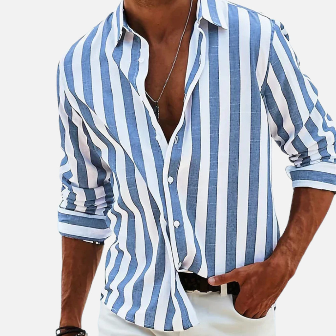 Men's Beach Shirt Striped
