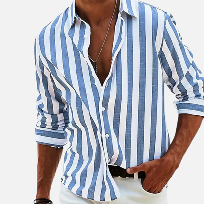 Men's Beach Shirt Striped