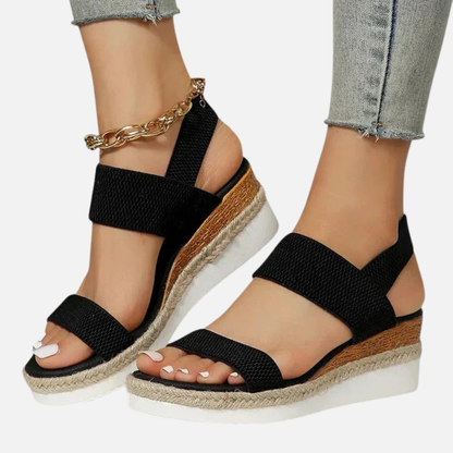 Women's Elegant Platform Elastic Sandals