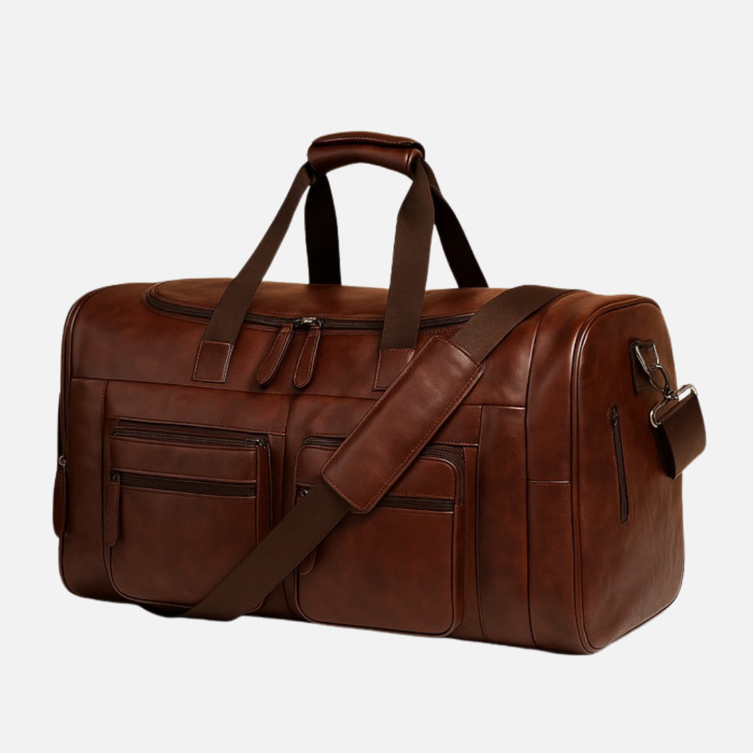 Men's Leather Duffel Bag - Large Travel Bag