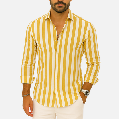 Long Sleeve Striped Men's Shirt