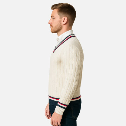 Men's Knitted Sweater - Casual Pullover