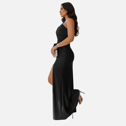 Elegant One-Shoulder Evening Dress for Women