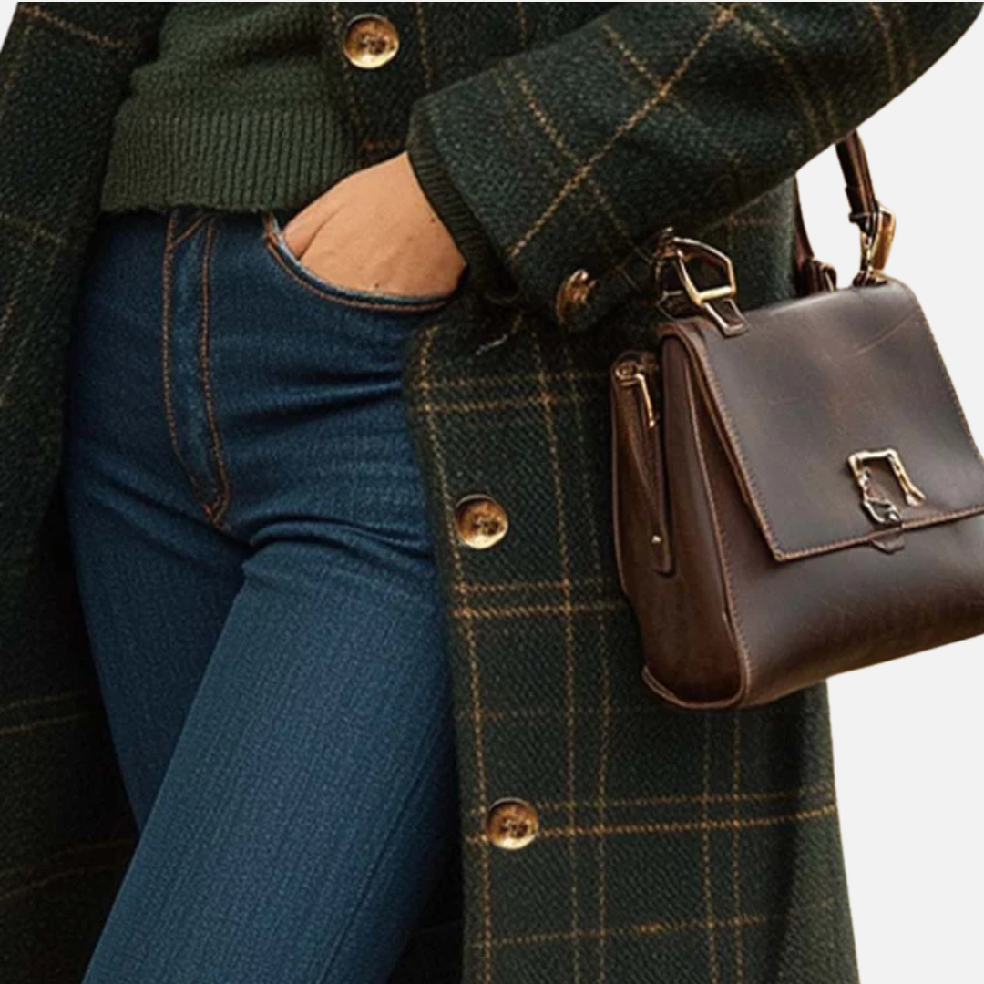 Women's Elegant Wool Trench Coat