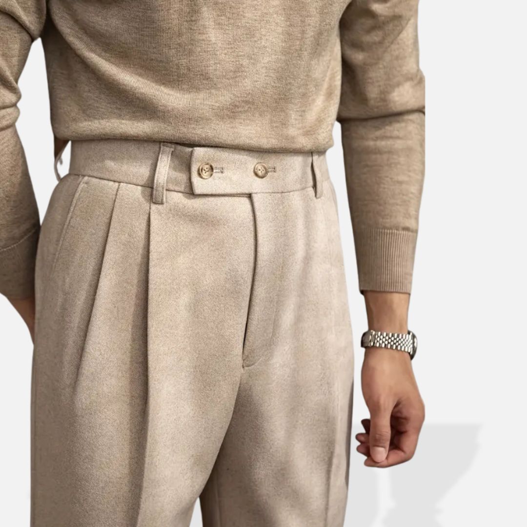 Elara | Men’s Smart Beige Dress Pants