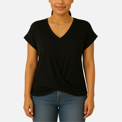 Women’s V-Neck T-Shirt – Slimming T-Shirt