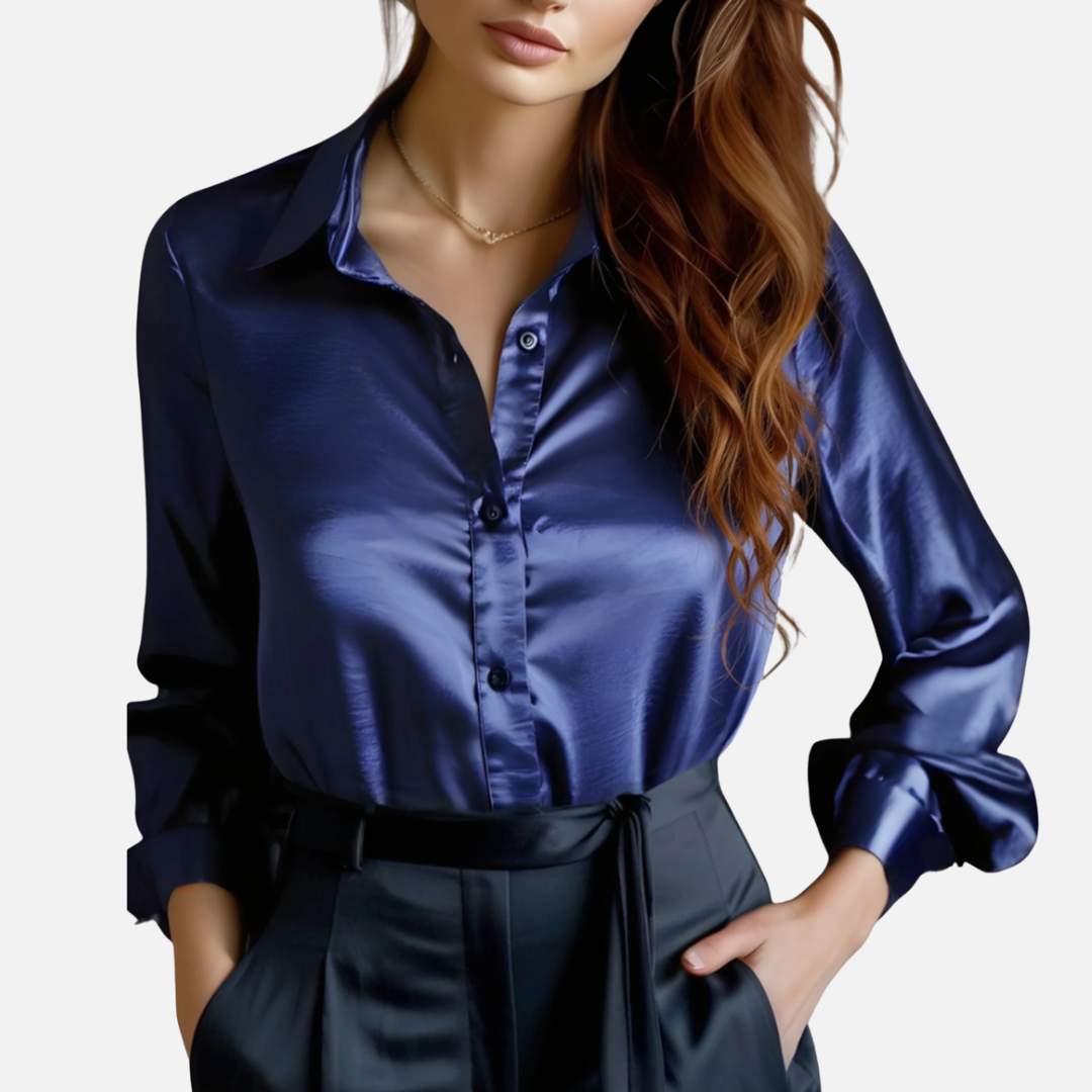 Women’s Elegant Satin Blouse