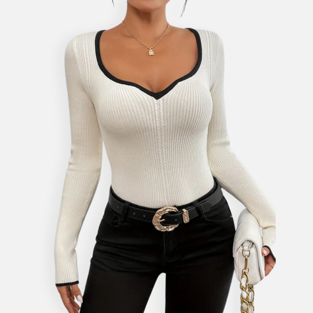 Elara | Women's V-Neck Sweater