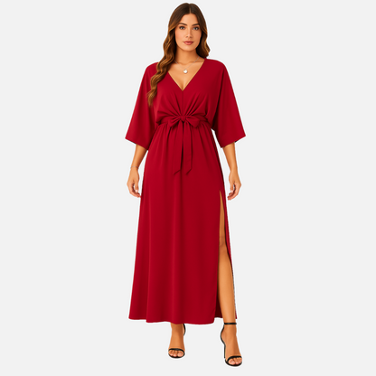 Women’s V-Neck Maxi Dress – Elegant Lightweight Dress