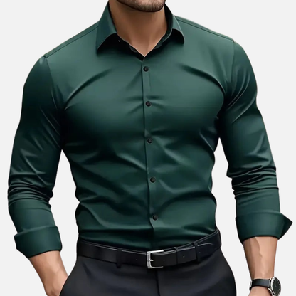 Men's Cotton Slim-Fit Shirt - Easy Iron