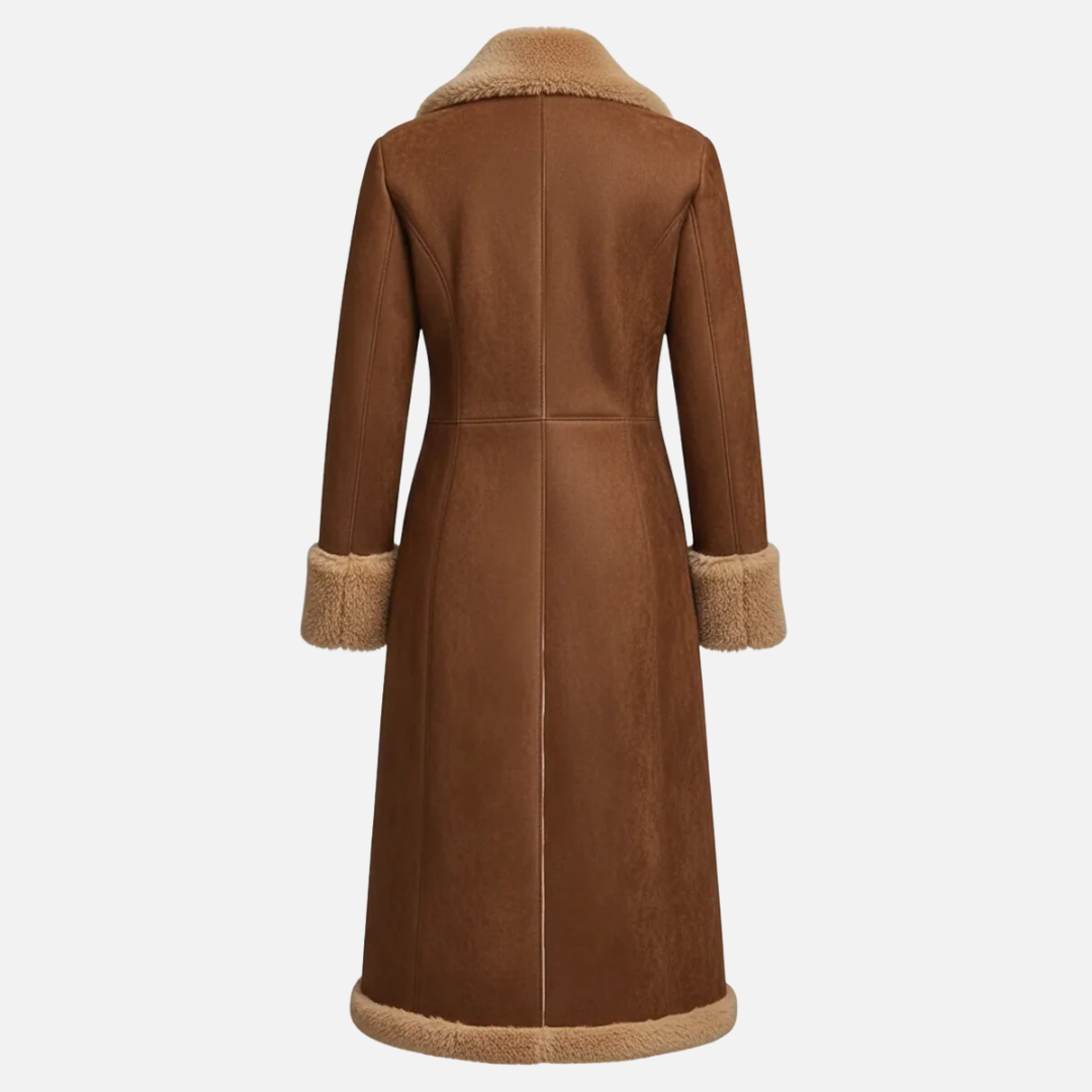 Women’s Long Shearling Jacket Lined