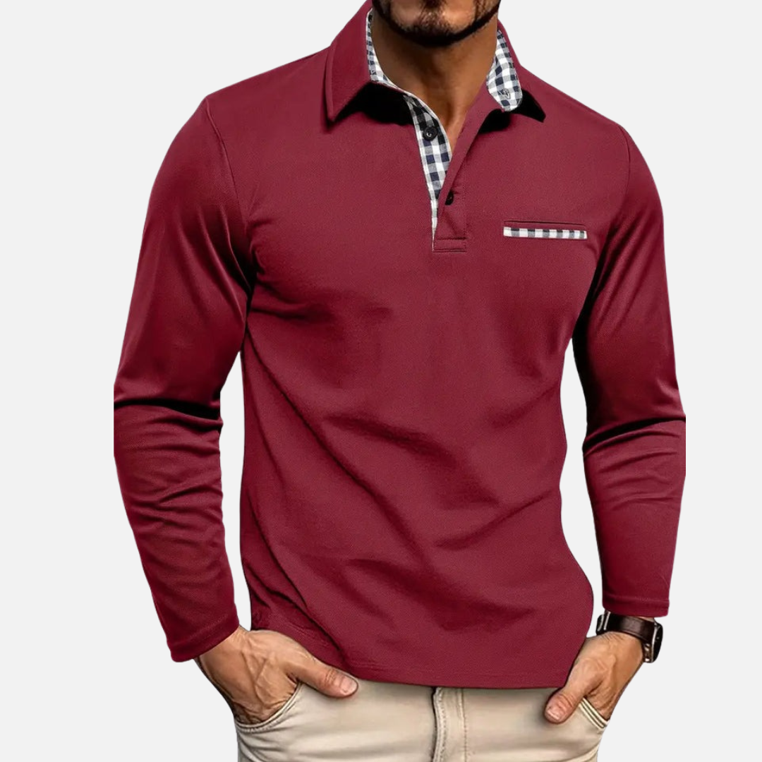 Men’s Long Sleeve Henley Shirt