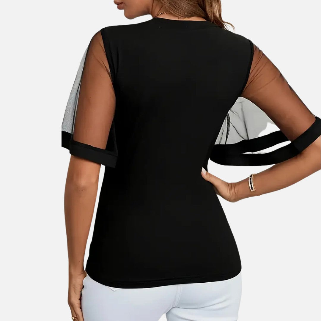 Elara | Women’s Shirt with Breathable Sleeves