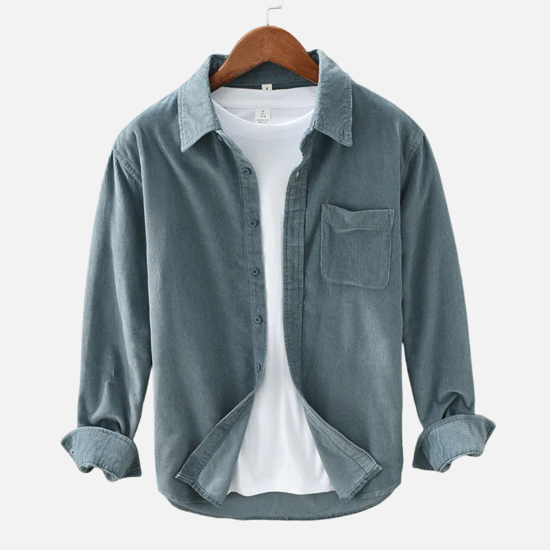 Men's Corduroy Button-Down Shirt