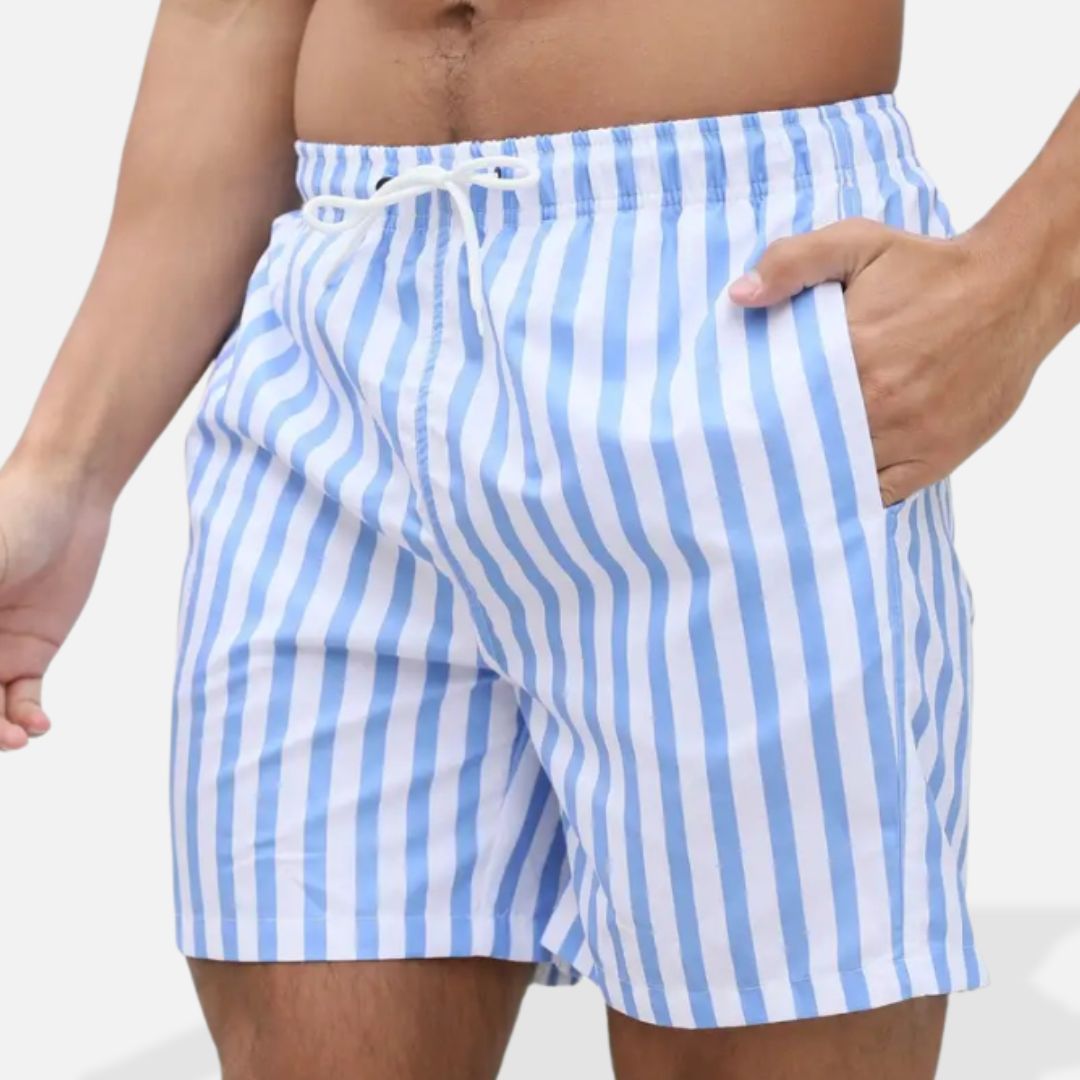 Elara | Men's Classic Style Striped Swimming Shorts