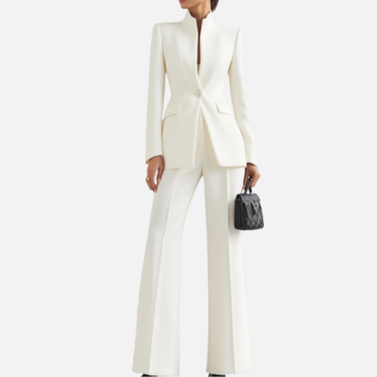 Women’s High-Neck Tailored Suit