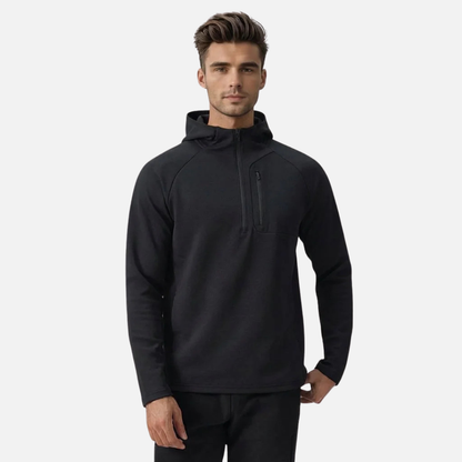 Men's Half-Zip Hoodie - Warm Top