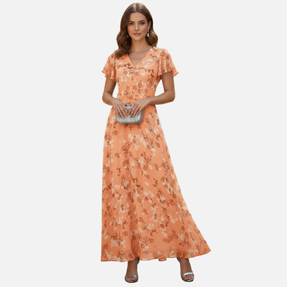 Women’s Elegant Floral Maxi Dress