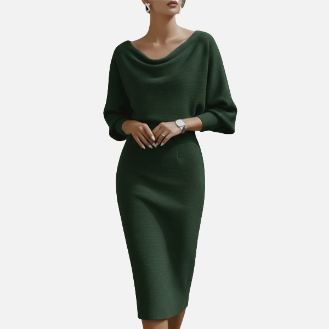 Women's Textured Midi Dress