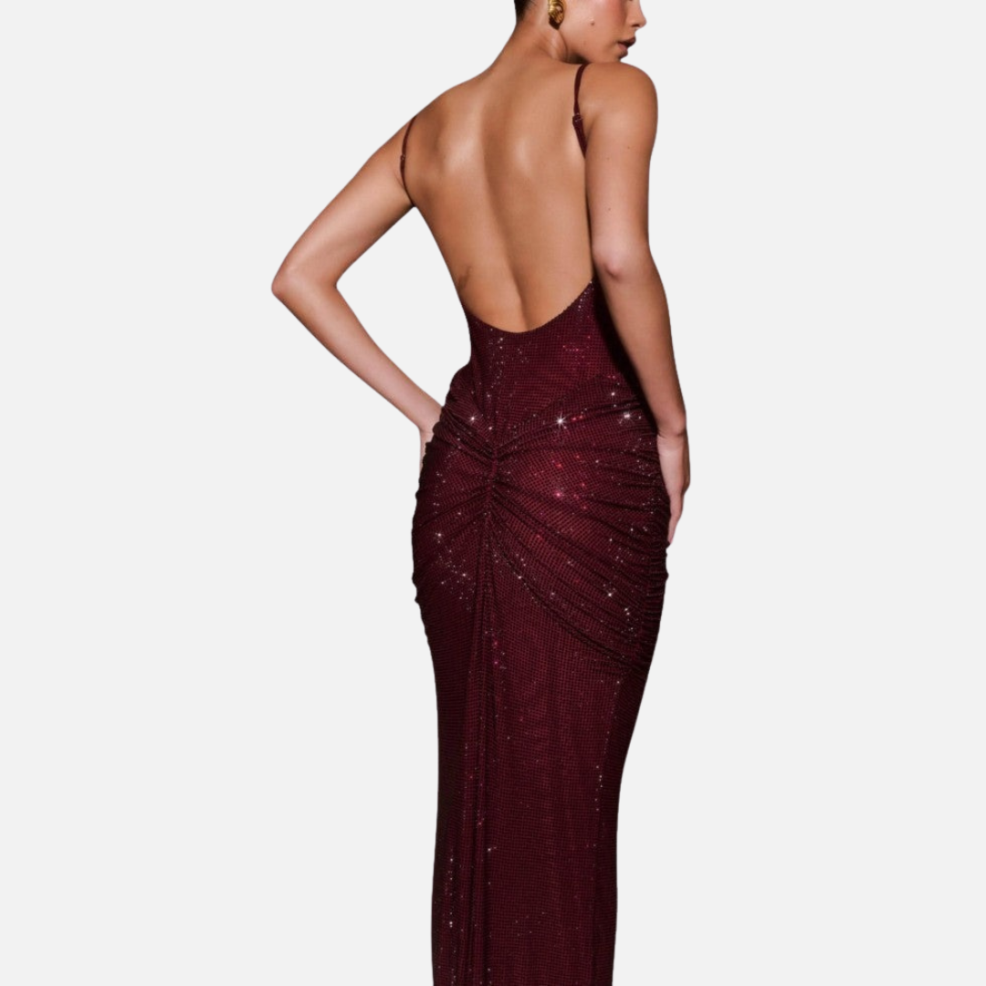 Women’s Elegant Sequin Maxi Dress Sparkling