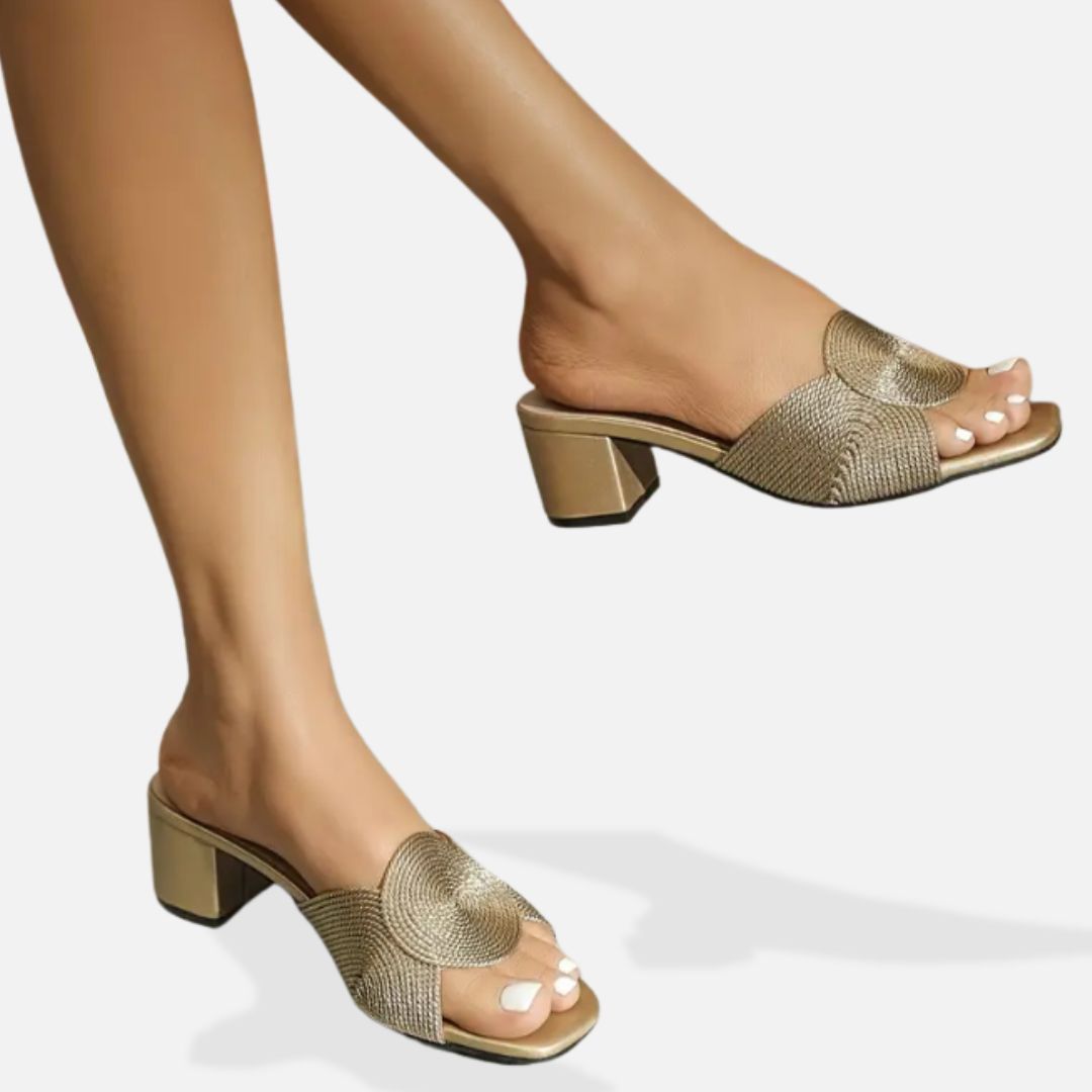 Elara | Women’s Luxury Gold High Heels