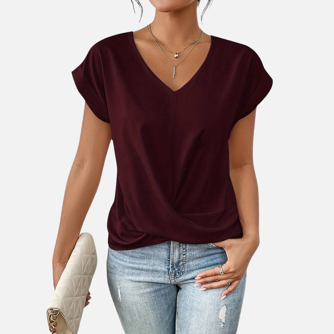 Margot | Women's V-Neck Front T-Shirt