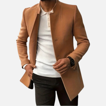 Men’s Smart Coat Casual Button Front