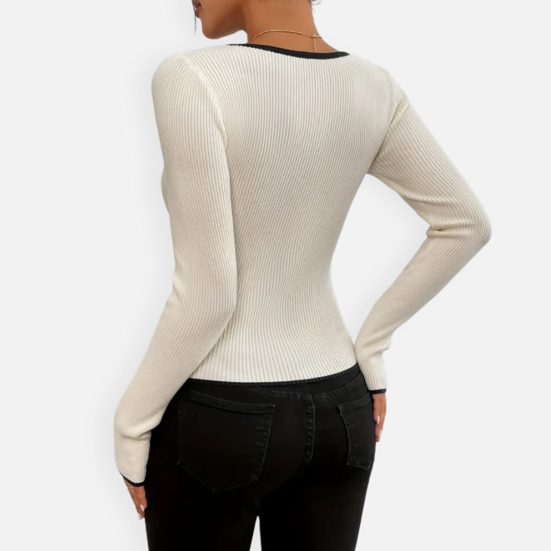 Elara | Women's V-Neck Sweater