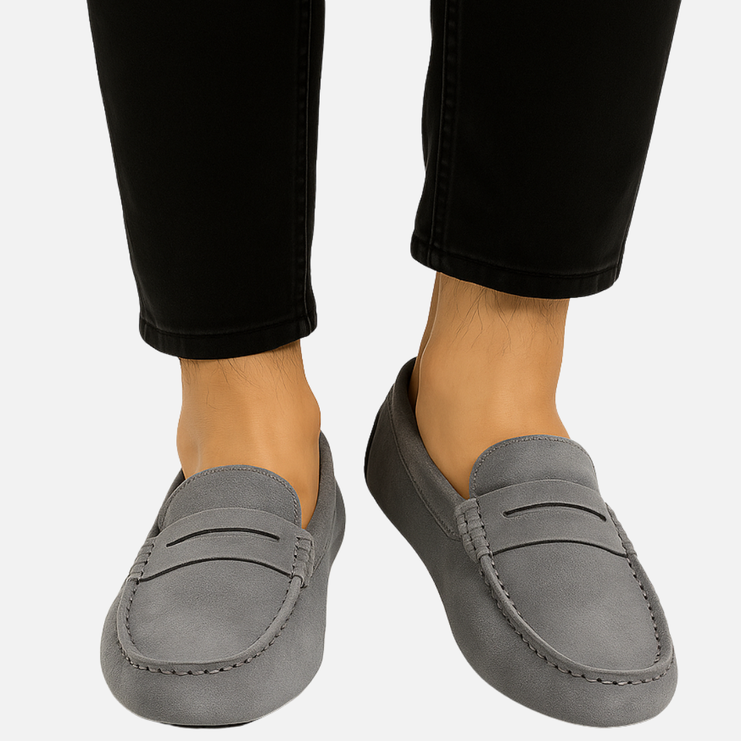 Men’s Suede Loafers – Classic Slip On Moccasin Shoes
