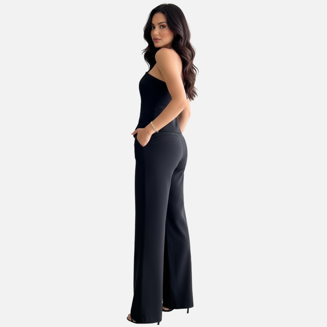 Women's Chic Strapless Pantsuit – Jumpsuit