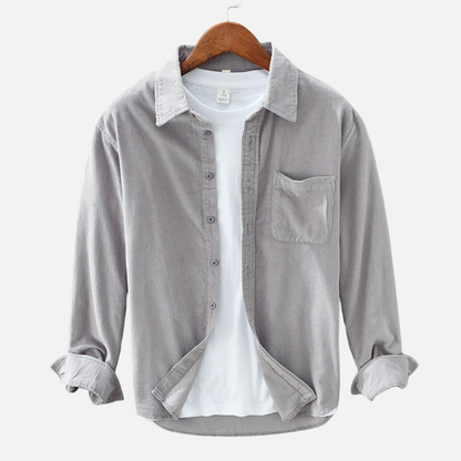 Men's Corduroy Button-Down Shirt
