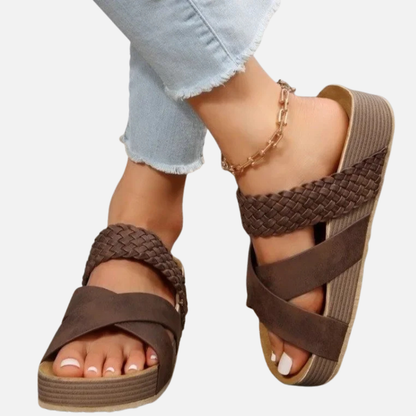 Women’s Braided Strap Platform Sandals Orthopedic