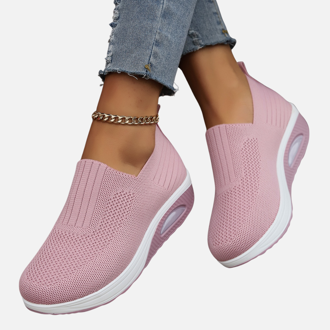 Women's Breathable Knit Slip-On Sneakers