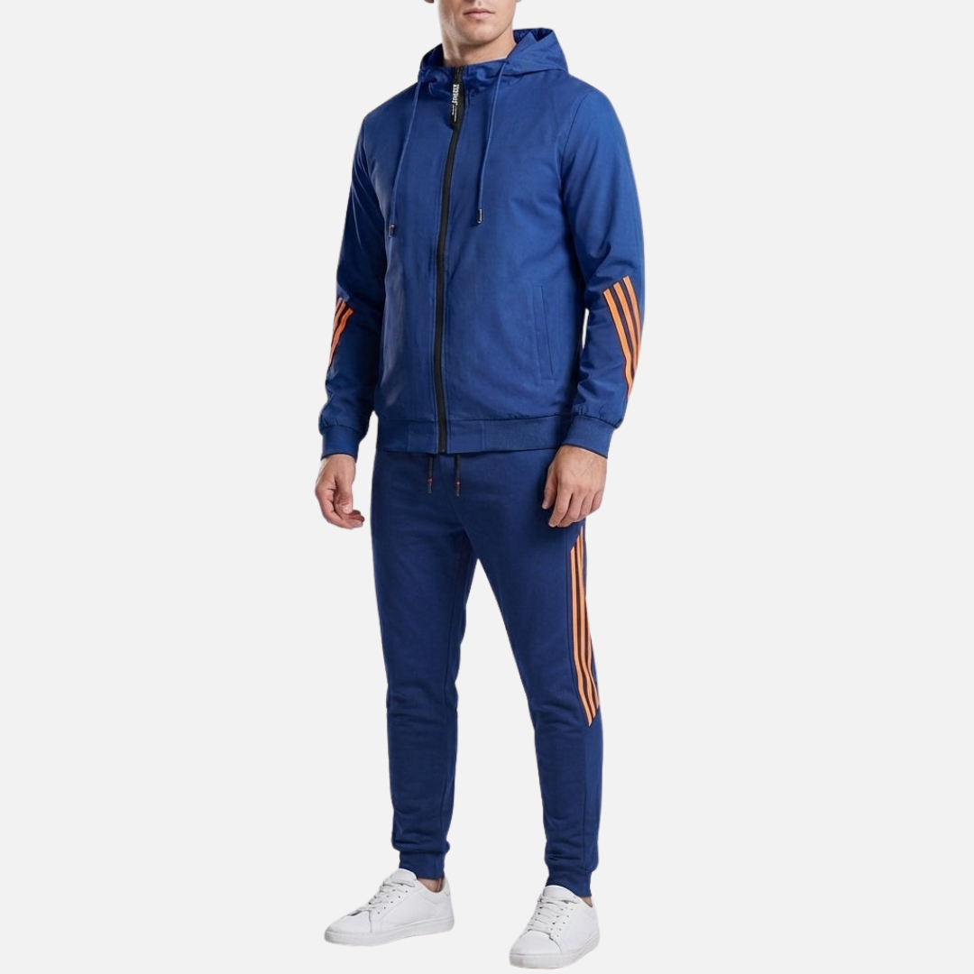Men’s Athletic Tracksuit Set – Zip Hoodie & Joggers