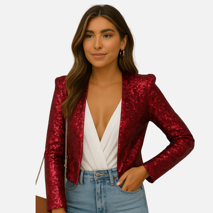 Women’s Sequin Blazer – Sparkly Jacket