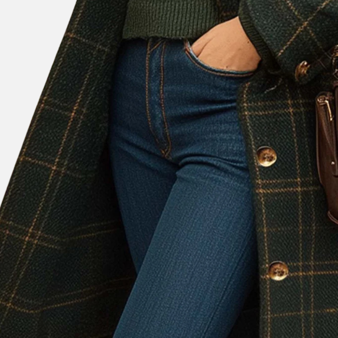 Women's Elegant Wool Trench Coat