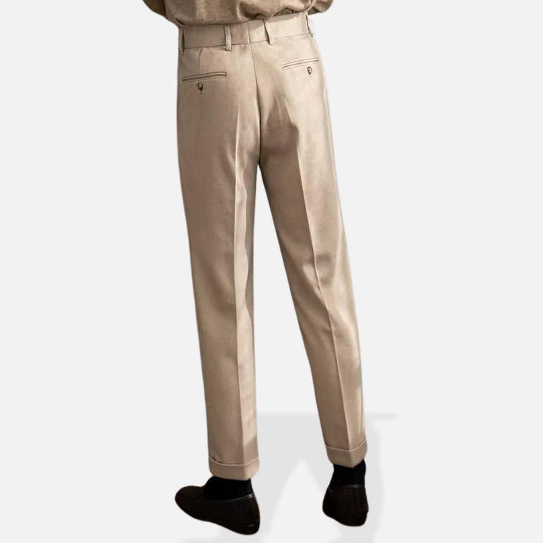 Elara | Men’s Smart Beige Dress Pants