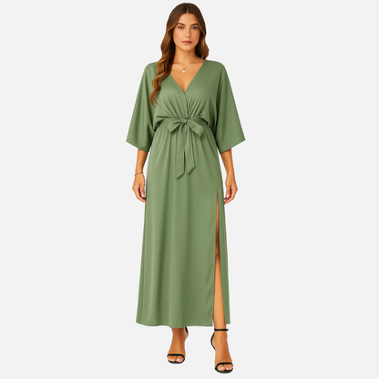 Women’s V-Neck Maxi Dress – Elegant Lightweight Dress