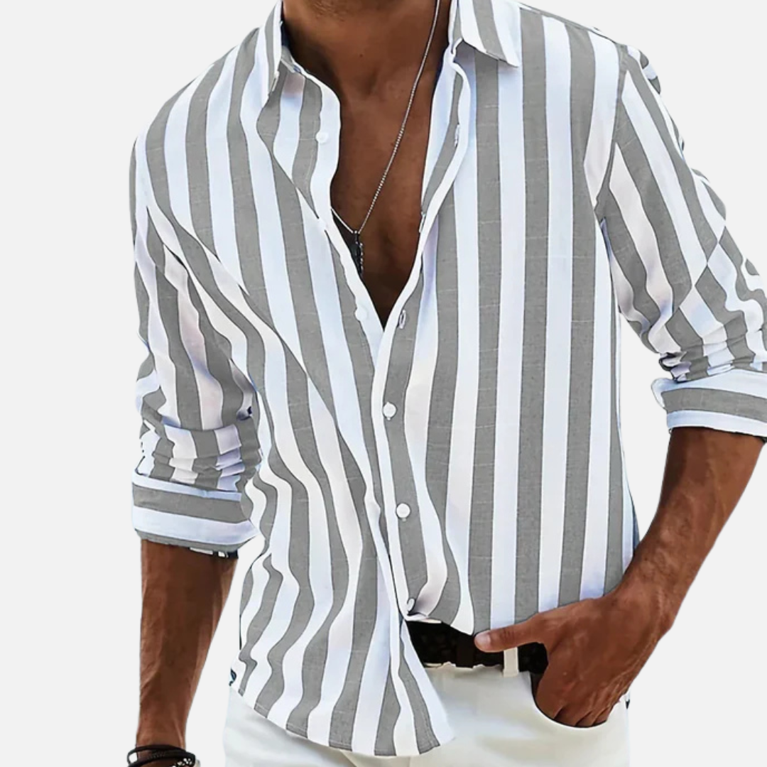 Men's Beach Shirt Striped