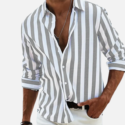 Men's Beach Shirt Striped