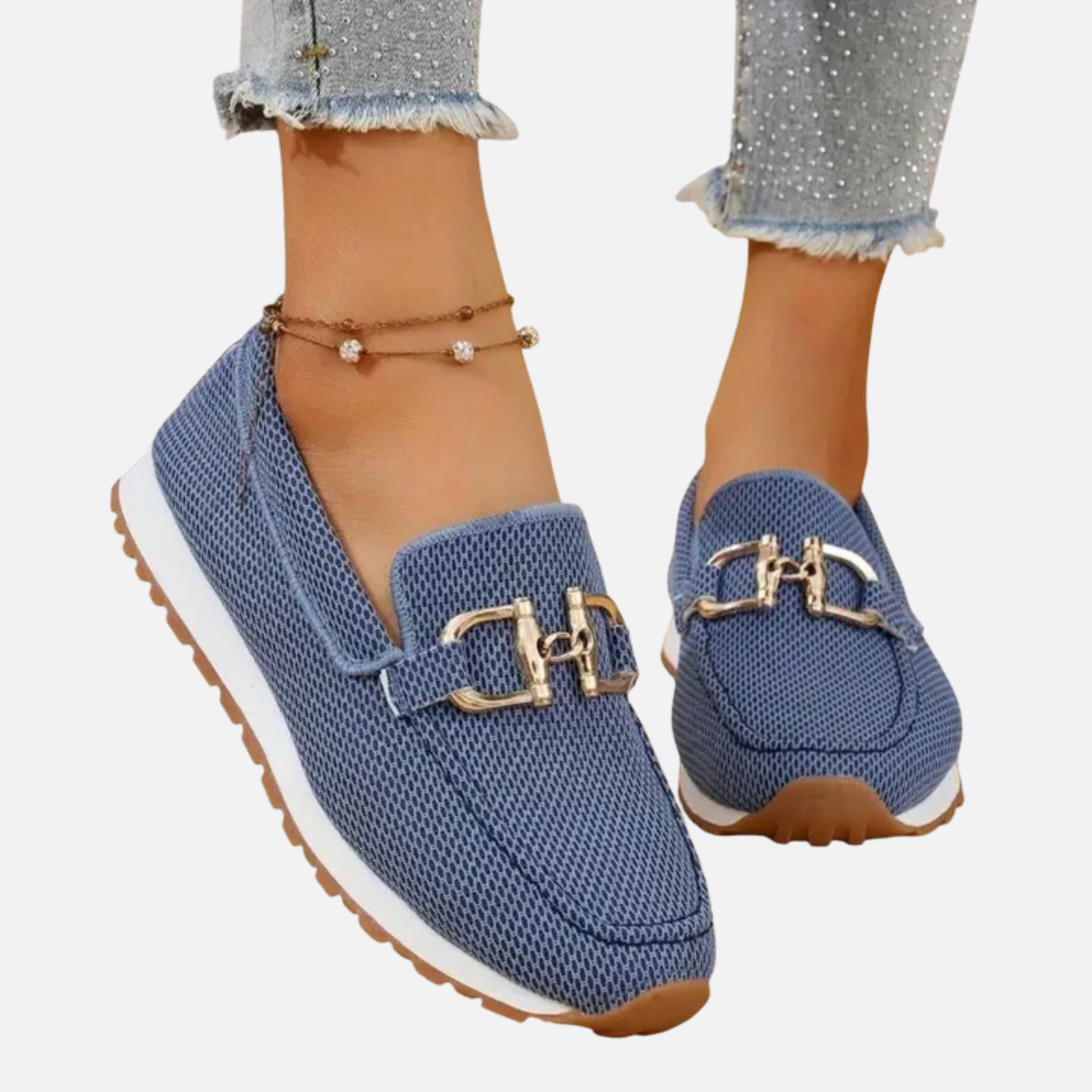 Women's Orthopedic Mesh Buckle Loafers