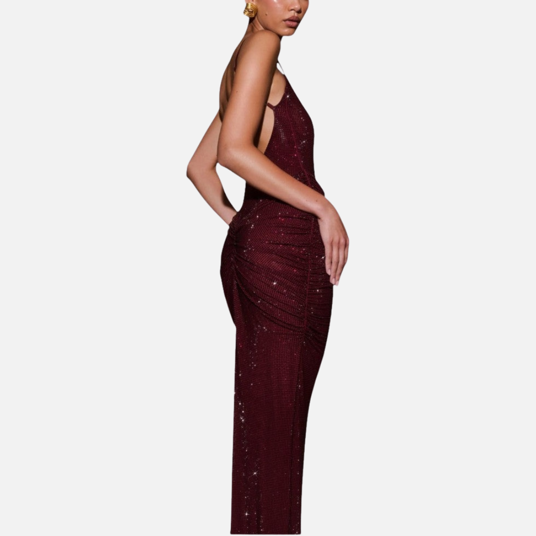 Women’s Elegant Sequin Maxi Dress Sparkling