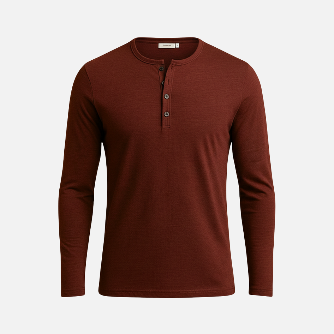 Men’s Long Sleeve Shirt – Soft Linen Blend Casual Top