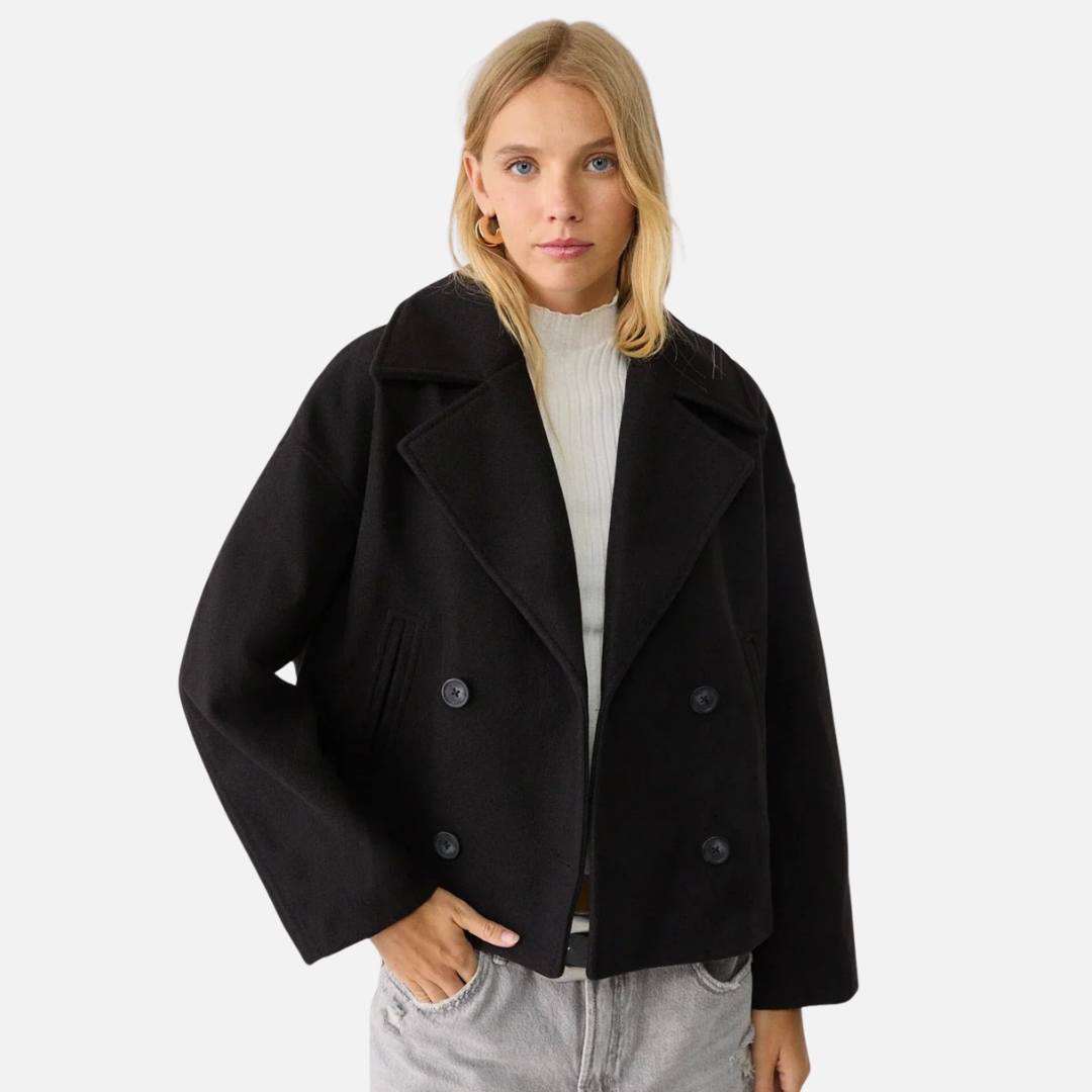 Women's Modern Short Double-Breasted Jacket